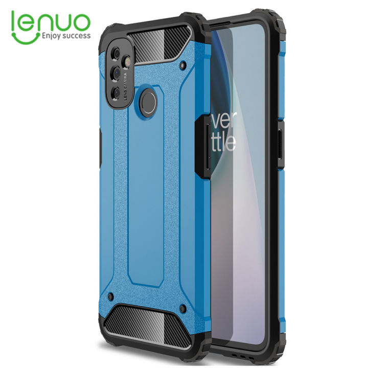 Lenuo for OnePlus Nord N100 Case TPU+PC Hybrid Back Cover