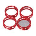 Folding Bike 4pcs Aluminum Alloy Cycling Accessories 28.6MM -/8'' Bicycle Headset Spacer Front Fork Washer Gasket Spacing Pad. 