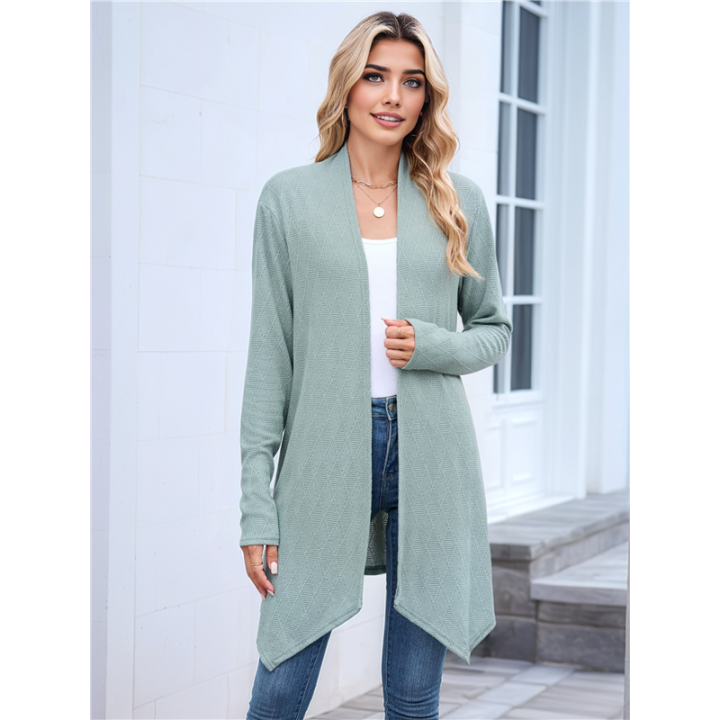 Women%20Solid%20Color%20Cardigan%20Sweater%20Open%20Front%20Long%20Casual%20Beach%20Kimonos%20Outfits%20Dark%20Green%20M%20-%20Image%207