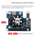 (GGBR) 2X for 5 PoE HAT 802.3Af/At GPIO Expansion Board with Cooling Fan 5V/12V for 5. 