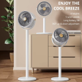 USB Rechargeable Pedestal Fan 4000mAh | Height Adjustable Telescopic Table & Floor Fan | 5 Speed 360° Air Circulator | Portable Silent Fan with Aromatherapy for Home, Office & Camping. 