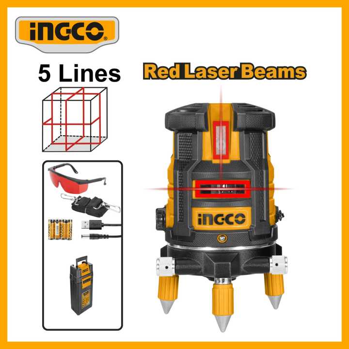 INGCO Self-leveling line laser(Red laser beams) HLL306505