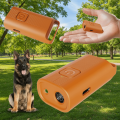 Portable Handheld Ultrasonic Dog with LED Light Luminous Dog Repeller Remote Control ​​Rechargeable Training Bark Stopper Outdoor. 