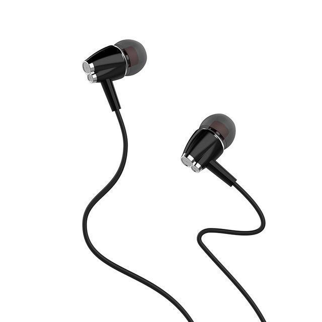 Black Wired In-Ear Earphone With 3.5Mm Jack