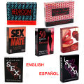 English Spanish Card Game Adult Board Game Explore 50 Kinds of Card Play Bedroom Commands for Valentine's Day Couples. 