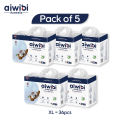 Aiwibi Premium Baby Pants- XL36 Pack of 5. 