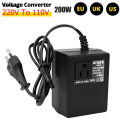 Sutuiying 200W Voltage Converter 220V To 110V Transformer Step Down Transformer New style Voltage Converter Travel Adapter EU/US/UK Plug Inverter. 