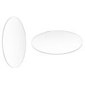 2 Pcs Transparent 3mm Thick Mirror Acrylic Round Disc, Diameter:85mm & 70mm. 