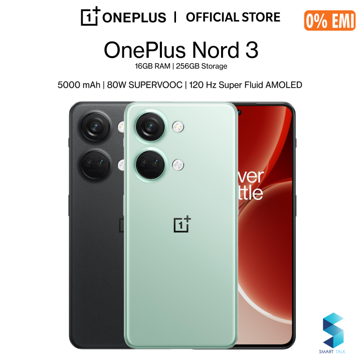 OnePlus Nord 3 5G | 16GB RAM & 256GB ROM | 6.74 inch Fluid AMOLED 120Hz Display | 80W SuperVOOC Charge
