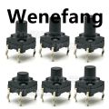Wenefang 20PCS 6X6 Tactile Mini Push Button Switch SMD DIP 4pin Micro Switch Fashion 6*6*4.3/5/6/7/8 Mm 6x6*4.3mm 5mm 6mm 7mm 8mm Waterproof. 