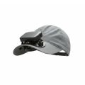 Fishing Sun Hat Portable Solar Powered Fan Baseball Cap Solid Color Long-lasting Rechargeable Fan Hat Lightweight Breathable Cooling Fan Peaked Cap for 3.7V/300mAh Hiking. 