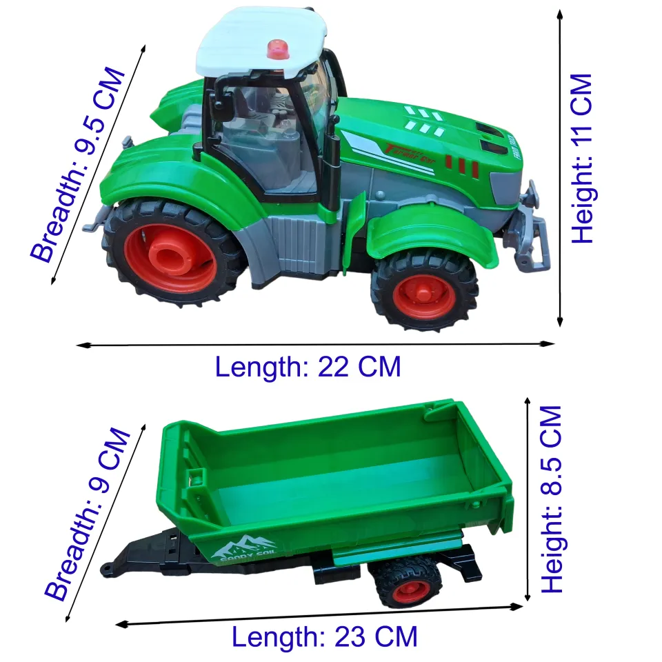 Farm Toy Kids Remote Control Tractor Dcenta Ghz RC Farm Tractor