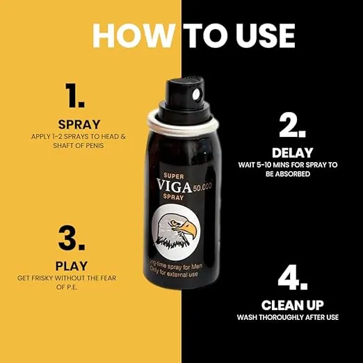 Super Viga 50000 Strong Delay Spray With Vitamin E 45ml | Daraz.com.np