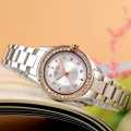 SKMEI 1534 Fashion Women Quartz Watch Innovative Design Rhinestone Inlay 3Bar Waterproof Stainless Steel Strap For Women. 