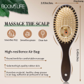 NEW YikaohuangBlack Wood Hair Brush Women Head Scalp Massage Detangling Hairbrush Wide Tooth Hair Comb Airbag Hair Loss Improve Scalp Tool Bargain price. 
