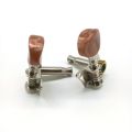 2R2L Metal Ukulele Locking String Tuner Guitar Tuning Peg with Brown Head Pegs for Ukulele Guitar Part. 