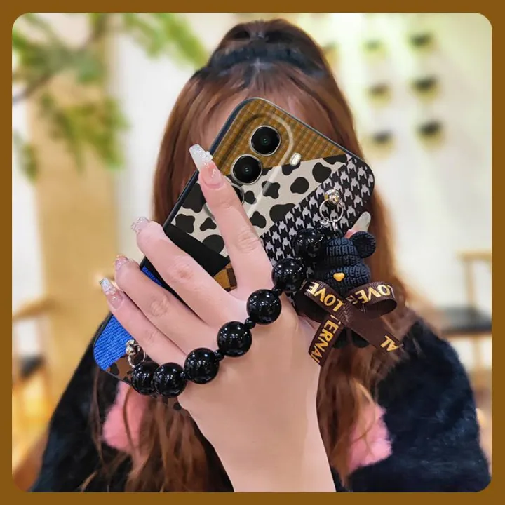 Skin-friendly%20feel%20Simplicity%20Phone%20Case%20For%20itel%20A95%20Dirt-resistant%20cute%20protective%20case%20soft%20case%20Bear%20bracelet%20-%20Image%206
