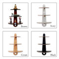 3 Layer Semi Circle Wooden Wall Rack Shelf with Formica Laminated by Supreme Decor. 