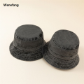 Wenefang Washed Denim Bucket Hat Wide Brim Cotton Fisherman Hat Summer Bargain price Panama Sun Hat Outdoor Beach Fishing Cap For Aldult Kids. 