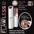Qubix Flawless Hair Remover Rechargeable Facial Hair Removal Machine For Women WALTON TRADERS. 