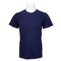 Navy Blue Round Neck Plain 100% Cotton T-Shirt For Men. 