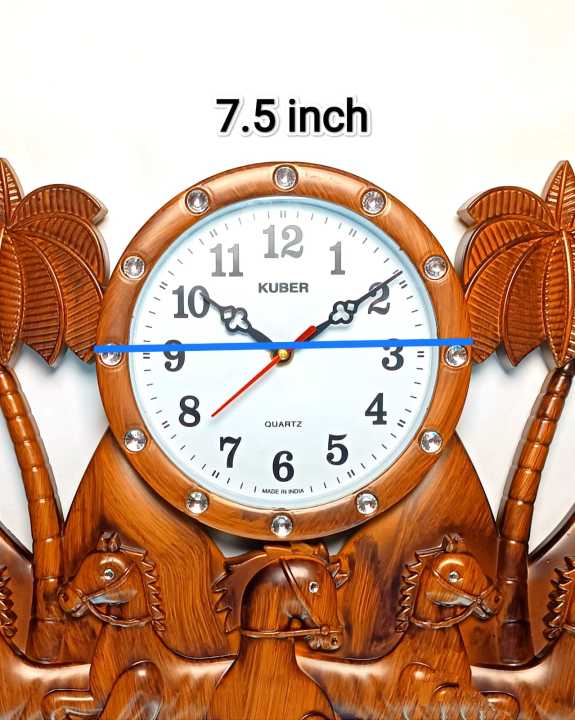 Lucky%207%20Horse%20Wall%20Clock%20for%20Home%20Decor,%20Living%20Room,%20Hall%20and%20Office%20-%20Image%202