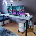 Adjustable Mobile CPU Stand PC Tower Stand with Rolling Caster Wheels for Most Computer PC. 