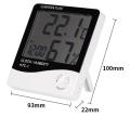 Digital Indoor Clock/ Humidity Hygrometer Thermometer Humidity Meter Large LCD Display. 