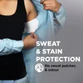 Pee Safe Disposable Underarm Sweat Pads (Folded) -  Pack of 4 (56 Pads). 
