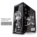 Anime Removable Waterproof Sticker ATX Gaming PC Case Stickers Mid Tower Computer Decorative Decal. 