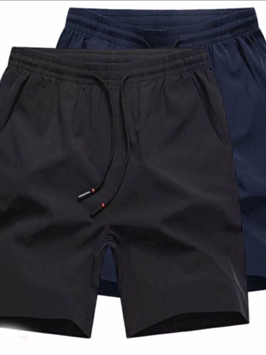 (%20Set%20Of%202%20Pcs)Men's%20Summer%20Stretchable%20Comfortable%20Wrinkle%20Half%20Pant%20-%20Fashion%20%7C%20Men's%20Wear%20%7C%20Half%20Pants%20%7C%20-%20Image%203