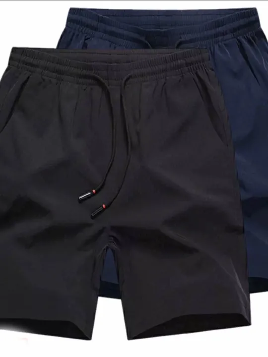 (%20Set%20Of%202%20Pcs)Men's%20Summer%20Stretchable%20Comfortable%20Wrinkle%20Half%20Pant%20-%20Fashion%20%7C%20Men's%20Wear%20%7C%20Half%20Pants%20%7C%20-%20Image%203