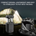 1 PCS Camping Lantern Rechargeable Solar Lanterns Lights Black Battery Powered LED for Outages. 
