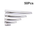 50PC Silver Tone Metal Alligator Clip Crocodile Clamps Spring Clip Duckbill Clip Podazz. 