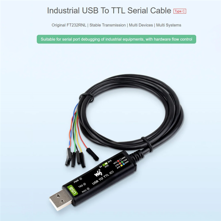 Industrial%20USB%20to%20TTL%20(C)%206pin%20Serial%20Module%20Cable%20FT232RNL%20for%205%20Serial%20Port%20Debugging%20Module,%20Fine%20Workmanship%20-%20Image%202