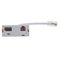 RJ45 Plug to RJ11 BT Socket Splitter Telephone Adapter. 