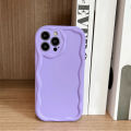 For iPhone 11 Liquid Silicone Shockproof Soft Phone Case Cover For iPhone 15 14 Plus 13 12 Pro Max Macaron Wave Pattern. 
