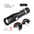 Portable LED Light Ultra Bright Flashlight Rechargeable 18650 Battery LED Torch Water Resistant Long Lasting Bicycle Light. 