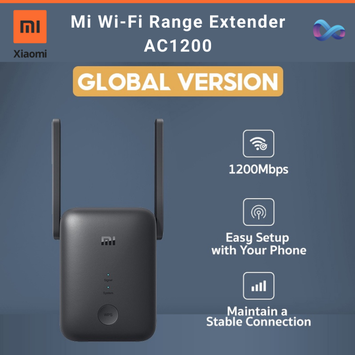 Xiaomi Mi WiFi Range Extender AC1200, signal amplifier, 1200 Mbps speed ...