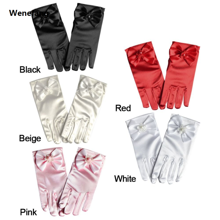 Wenefang%201Pair%20Girl%20Etiquette%20Performance%20Glove%20Satin%20Pearl%20Flower%20Lace%20Bow%20Short%20Children%20Princess%20Wedding%20Dress%20Dance%20Mitten%20-%20Image%206