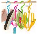 Plastic Hanging Double Hook Shoes Drying Rack. 