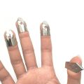 1 Thumb with 3 Finger Guitar Metal Picks for Banjo Ukulele,Silver. 