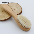 Wenefang Soft Baby Wood Brush Newborn Baby Stuff Natural Wool Comb Infant Hair Brush Head Massager Portable Kid Babies Bath Accessories. 