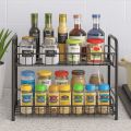 Foldable Metal Rack Organizer for Kitchen Spices / Bathroom/ Office. 
