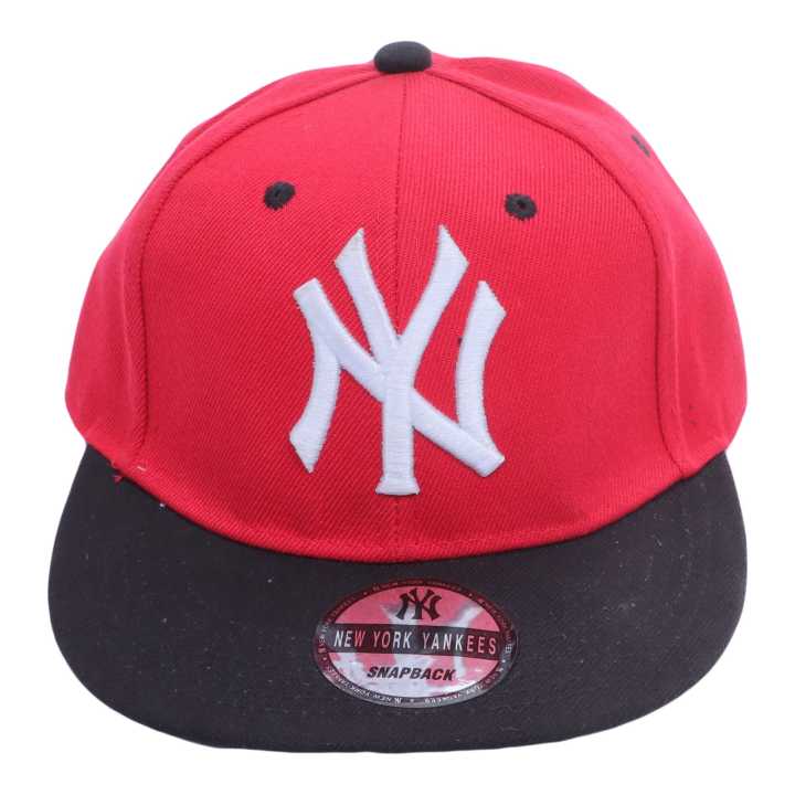 Red Color Classic Printed Cap For Boys