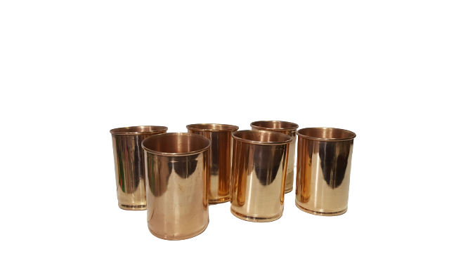 Copper Glass Set Of 6