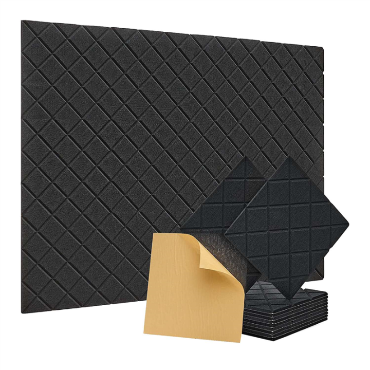 12 Pack Soundproof Wall Panels 12x12x0.4Inch Self Adhesive Sound ...