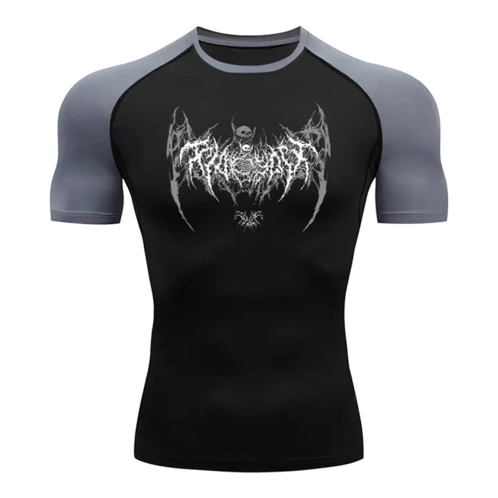 HOT%20Printed%20Compression%20Shirt%20For%20Men%20Short%20Sleeves%20Gym%20Rash%20Guard%20Jogging%20Fitness%20Muscle%20Wear%20Shirt%20Athletic%20Clothes%20Tops%20Summer%20-%20Image%206
