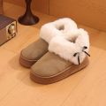 Fluffy Anti-freeze Plush Snow Boots Warm Thick Soles Flat Boot Non-slip Soft Outdoor Shoes for Winter. 