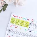 Multicolor for Beginners 88Keys for White Keys Sticker Symbol Electronic Keyboard Key Piano Stave Note Keys Sticker Piano Keyboard Stickers Note Sticker. 